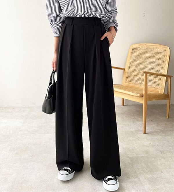 GeeRA（ジーラ）の「インタックスラックスワイドパンツ（フルレングスパンツ）」｜詳細画像