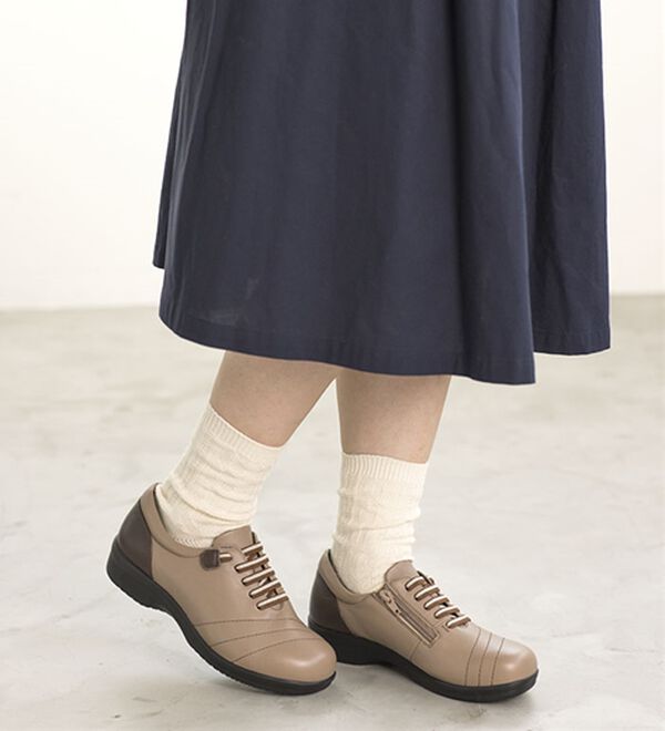 ルフラン（ルフラン）の「＜ラシーナリュクス＞４Ｅ牛革甲ゴムシューズ（スニーカー）」｜詳細画像