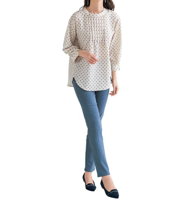 BELLUNA（ベルーナ）の「サイズ満載！伸びる裏起毛パンツ（フルレングスパンツ）」｜詳細画像