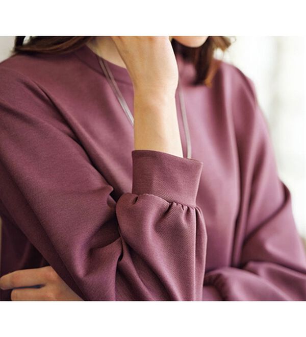 BELLUNA（ベルーナ）の「柔らか素材バックフレアープルオーバー（カットソー）」｜詳細画像