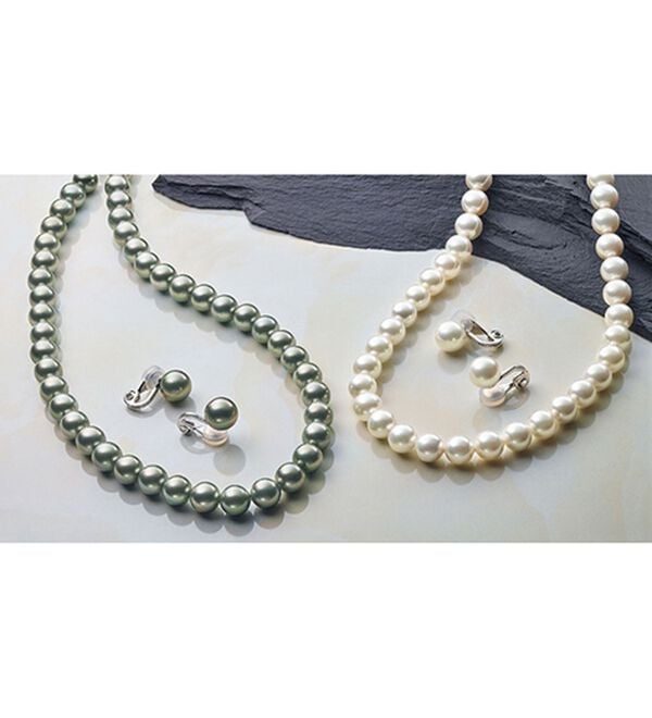 BELLUNA（ベルーナ）の「【２点セット】＜桂由美　監修＞着脱簡単シェルパール２点セット（ネックレス・ペンダント）」｜詳細画像