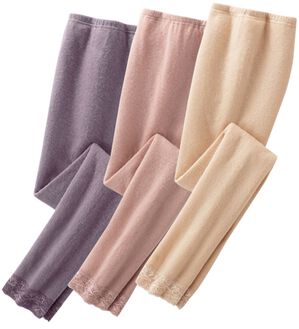 「【３色組】暖かウール入り両起毛ボトム（肌着・インナーウェア）」｜3色組