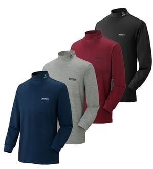 「≪ＴＶ限定★≫【４色組】＜ダンロップ・リファインド＞肌側綿１００％裏起毛ハイネック（メンズカットソー）」｜4色組