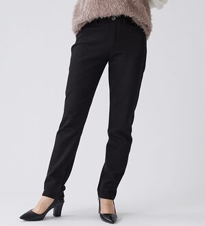 BELLUNA（ベルーナ）の「裏ベロアストレッチ素材レギンスパンツ【Prima fit pants】（スパッツ・レギンス）」｜黒