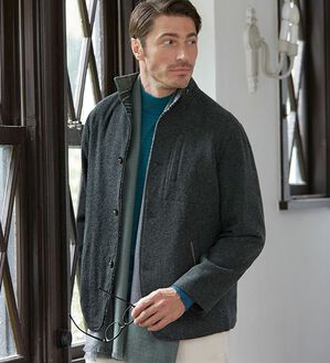 「＜コムルヴァン・オム＞ウール混イタリアンカラージャケット（メンズジャケット）」｜詳細画像