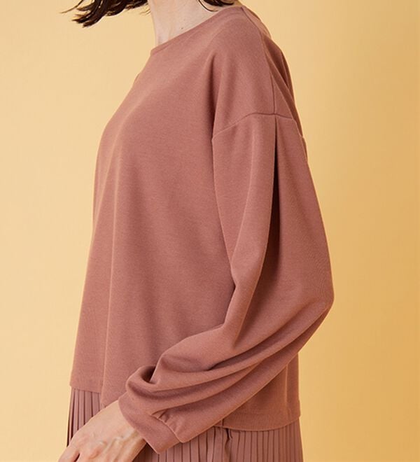 BELLUNA（ベルーナ）の「かのこ素材裾プリーツプルオーバー（カットソー）」｜詳細画像
