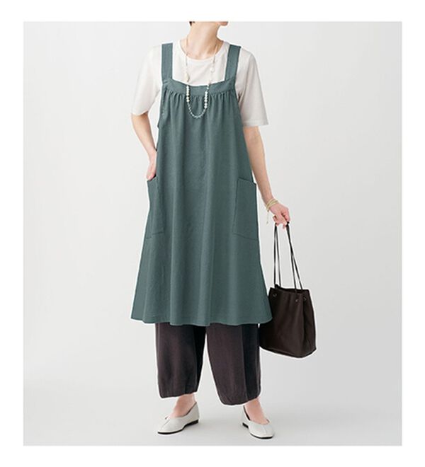 BELLUNA（ベルーナ）の「麻混バルーンデザインパンツ（フルレングスパンツ）」｜詳細画像