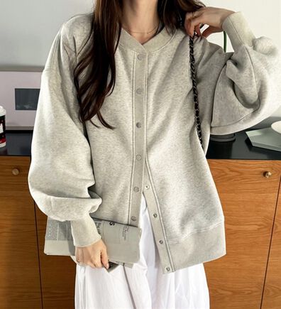 GeeRA（ジーラ）の「前後２ＷＡＹ裏起毛スウェットカーデ（その他カーディガン）」