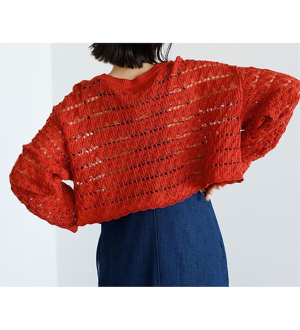 GeeRA（ジーラ）の「２ＷＡＹクロシェニットカーディガン（ニットカーディガン）」｜詳細画像