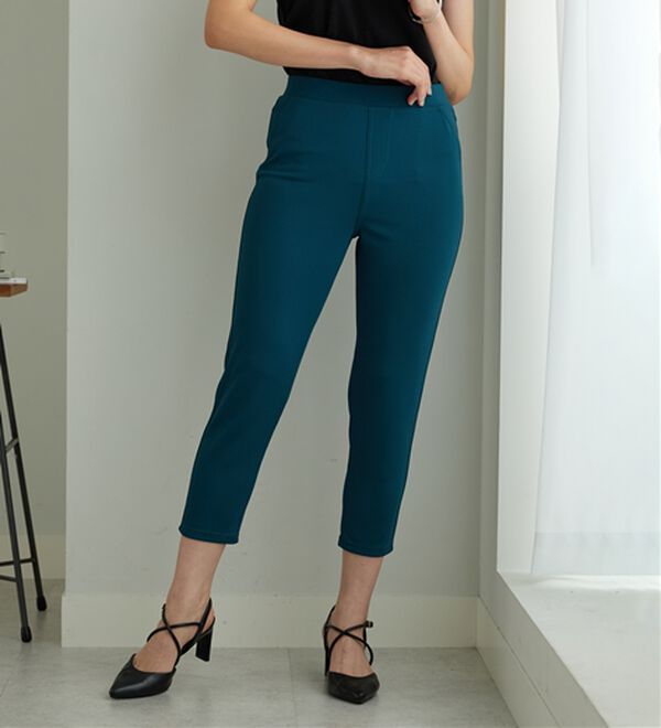 BELLUNA（ベルーナ）の「【接触冷感】ヒンヤリ速乾！かのこ素材レギンスパンツ（スパッツ・レギンス）」｜ターコイズ