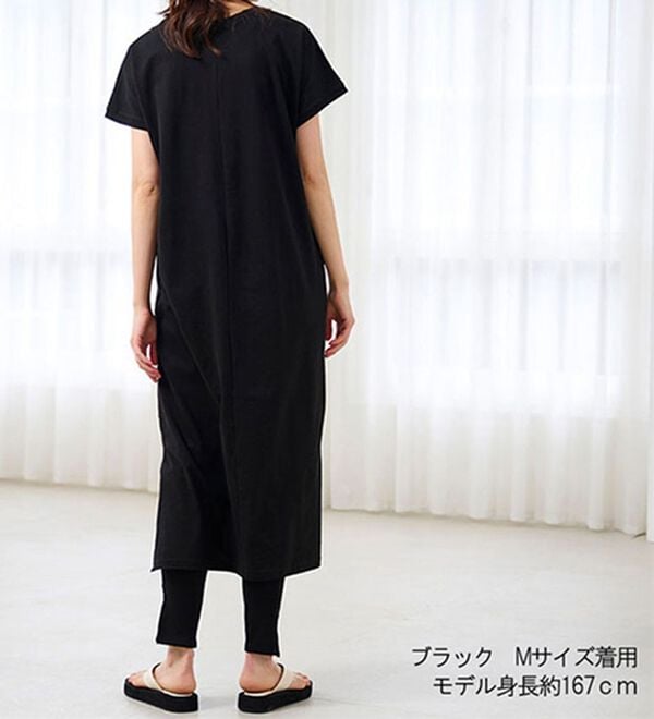 RANAN（ラナン）の「【レギンス付】＜ＢＣ＞綿１００％ひんやりワンピース（その他ワンピース）」｜詳細画像