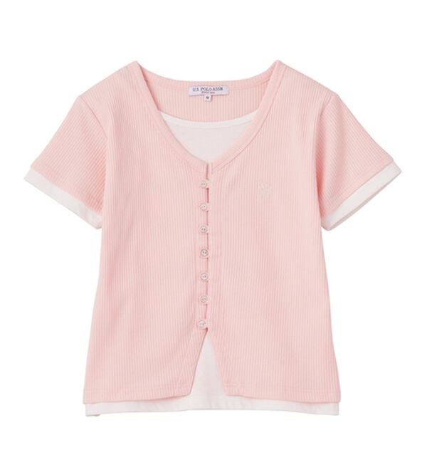 RANAN（ラナン）の「＜U.S.POLO ASSN.＞バイカラーレイヤード風カットソーTシャツ（カットソー）」｜詳細画像