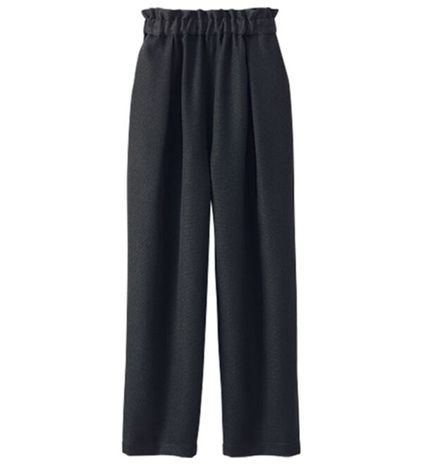 BELLUNA（ベルーナ）の「ドビー素材タックデザインゆったりテーパードパンツ（テーパードパンツ）」｜詳細画像