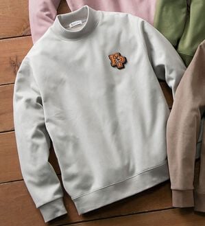 「＜ハッシュパピー＞選べるデザインスエードトレーナー（メンズトレーナー）」｜グレー