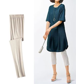 BELLUNA（ベルーナ）の「ヒンヤリ冷感ＵＶ対策レギンス（スパッツ・レギンス）」｜ライトグレー