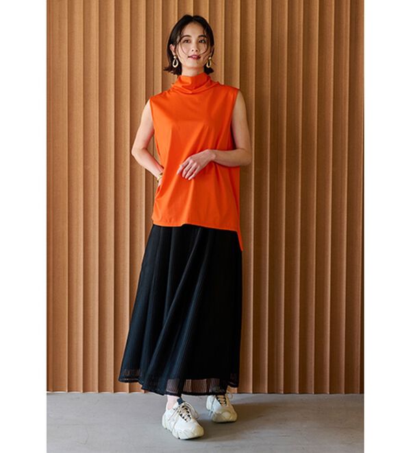 RANAN（ラナン）の「スリーブレスハイネックプルオーバー（カットソー）」｜詳細画像