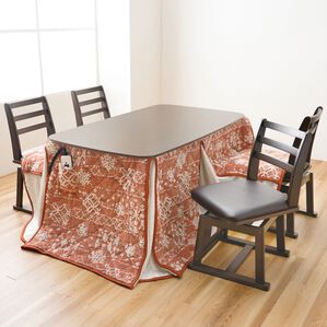 ダイニングこたつフルセット（こたつテーブル＆チェア＆掛布団