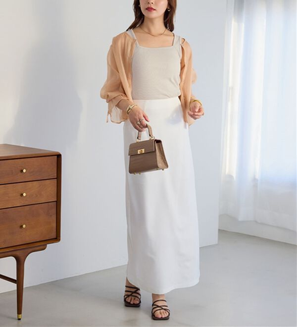 Viola e Viola（ヴィオラ エ ヴィオラ）の「保冷剤ポケット付スクエアタンクトップ（タンクトップ・キャミソール）」｜詳細画像