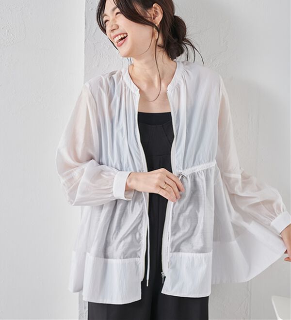 RANAN（ラナン）の「シアー切替ブルゾン（ブルゾン）」｜詳細画像