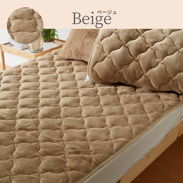 iellio（イエリオ）の「フランネルボリューム敷パッド・枕パッド＜吸湿発熱・抗菌防臭・あったか・敷きパッド＞（敷パッド）」｜詳細画像