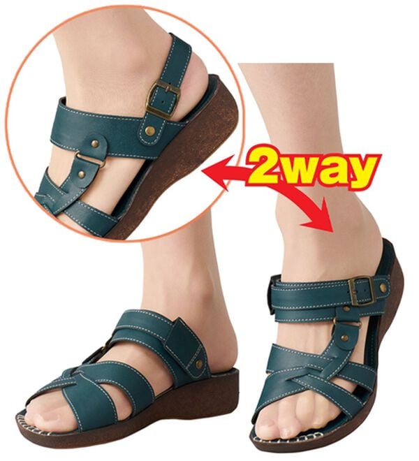 「ラシーナコンフォート　４Ｅ　２ＷＡＹサンダル（サンダル・ミュール）」｜詳細画像