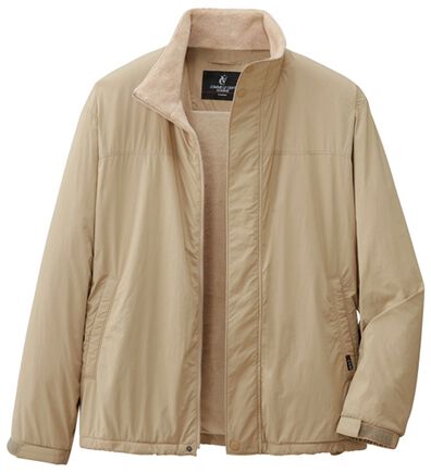 「＜コムルヴァン・オム＞フリース裏地の洗練ライトジャケット（メンズジャケット）」