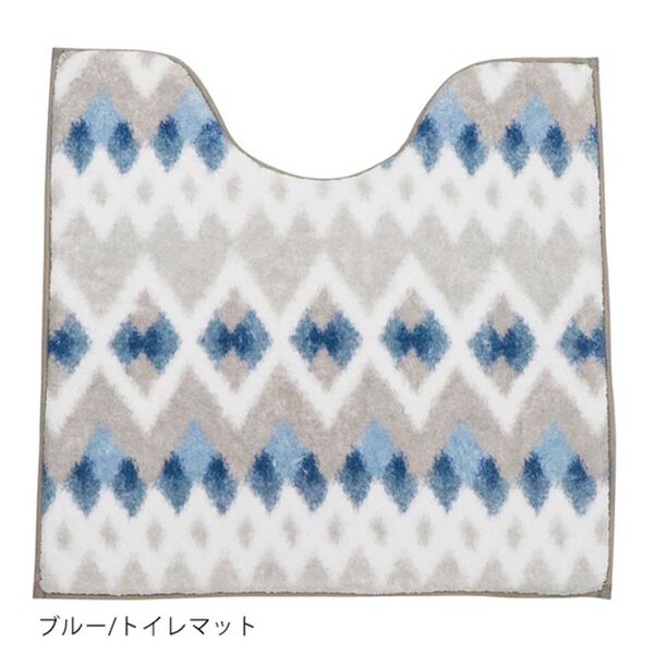 「トイレマットシリーズモワール＜ペーパーホルダーカバー・兼用フタカバー・便座クッション・トイレタリー＞（トイレマット）」｜詳細画像