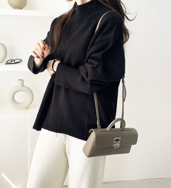 GeeRA（ジーラ）の「バックスリットニットトップス（ニット・セーター）」｜詳細画像