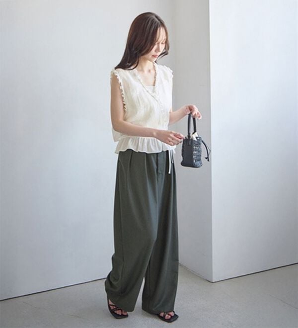 CHAN ME（チャンミ）の「カシュクールフリルブラウス（ブラウス）」｜詳細画像