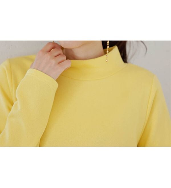 RANAN（ラナン）の「＜Ｂｅａｕｔｉｆｕｌ　Ｃｏｔｔｏｎ＞混　裏起毛！タートルネックワンピース（その他ワンピース）」｜詳細画像