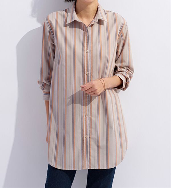 BELLUNA（ベルーナ）の「＜ＳＯＬＯＴＥＸ（Ｒ）＞ストレッチビッグシャツ（シャツ）」｜詳細画像