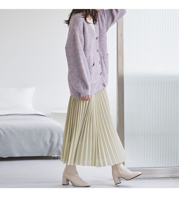 RANAN（ラナン）の「シャイニープリーツスカート（ロングスカート）」｜詳細画像