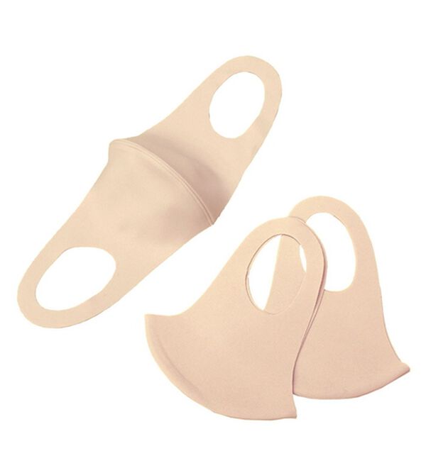 「日本製 抗菌ＵＶのびのびフィット洗えるマスク（衛生用品・マスク）」｜ライトピンク