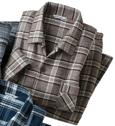 「日本製わたに包まれる無撚糸パジャマ（メンズルームウェア）」