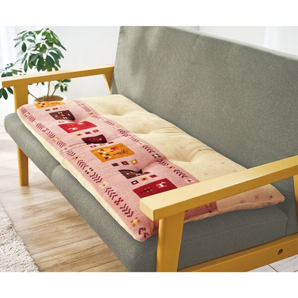 iellio（イエリオ）の「ボリュームたっぷりあったかギャベ柄ソファパッド（ソファパッド）」｜詳細画像