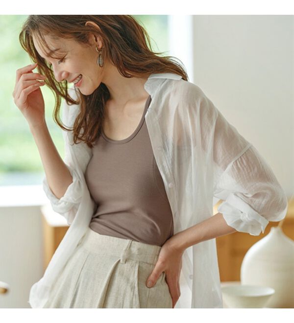 YU'NOW（ユナウ）の「ベーシック汗取りインナー　タンクトップ（肌着・インナーウェア）」｜詳細画像