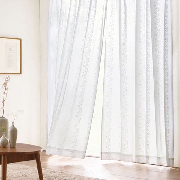 「１００サイズ防音・ＵＶカット・見えにくいレースカーテン（レースカーテン）」｜詳細画像