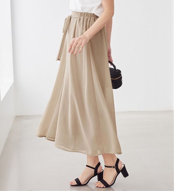 alotta（アロッタ）の「ふんわりシフォンワイドパンツ（ワイドパンツ・ガウチョ）」｜詳細画像