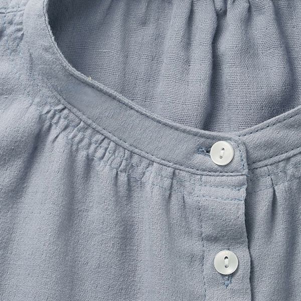 BELLUNA（ベルーナ）の「綿１００％ゆったりバンドカラーブラウス（ブラウス）」｜詳細画像