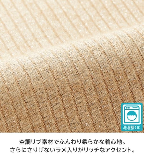 BELLUNA（ベルーナ）の「ラメ入りメローデザインプルオーバー（カットソー）」｜詳細画像