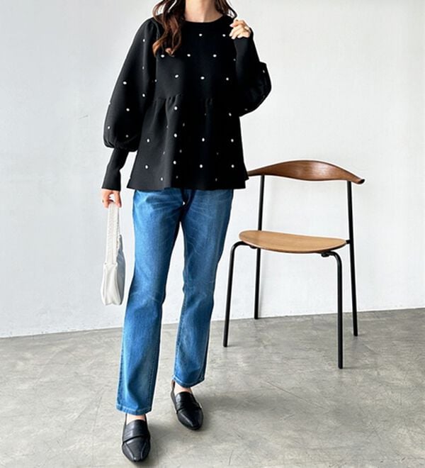 GeeRA（ジーラ）の「美脚シルエットテーパードデニムパンツ（テーパードパンツ）」｜詳細画像