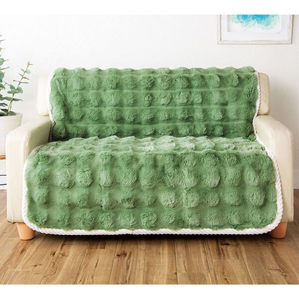 「ふわふわラビットファー調ソファカバー（ソファーカバー）」｜詳細画像