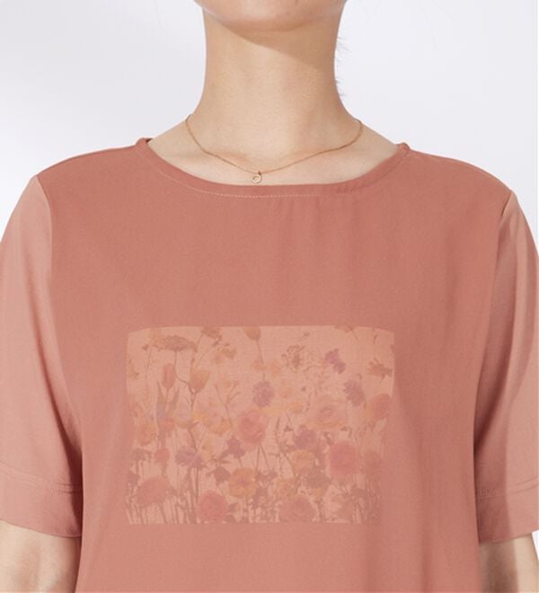 BELLUNA（ベルーナ）の「〈日比谷花壇〉シフォン重ねプルオーバー（カットソー）」｜詳細画像