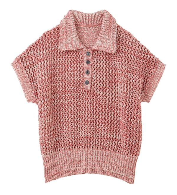 RANAN（ラナン）の「クロシェメッシュポロニット（ニット・セーター）」｜詳細画像