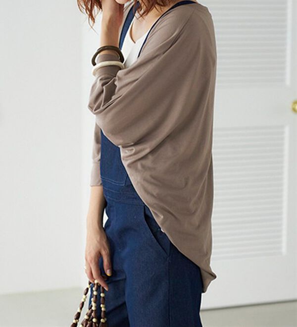 GeeRA（ジーラ）の「接触冷感！ドルマンカットソーカーディガン（ニットカーディガン）」｜詳細画像