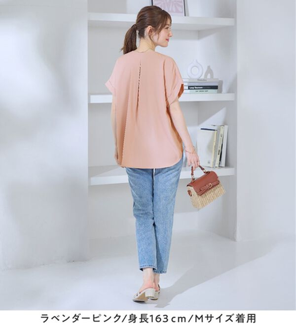 alotta（アロッタ）の「衿デザイン大人上品とろみブラウス（ブラウス）」｜詳細画像