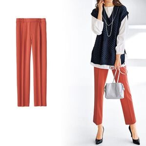 BELLUNA（ベルーナ）の「ストレッチ素材美脚見えテーパードパンツ（テーパードパンツ）」｜詳細画像