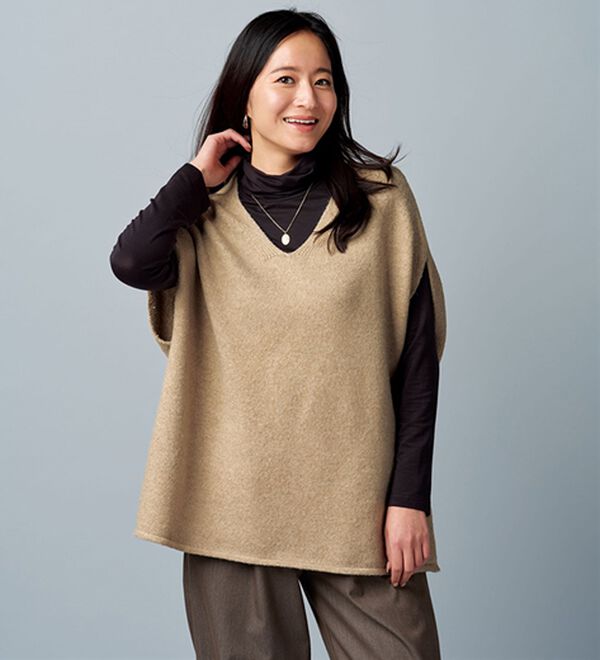 BELLUNA（ベルーナ）の「なめらかテンセル（ＴＭ）繊維ストレッチプルオーバー（カットソー）」｜詳細画像