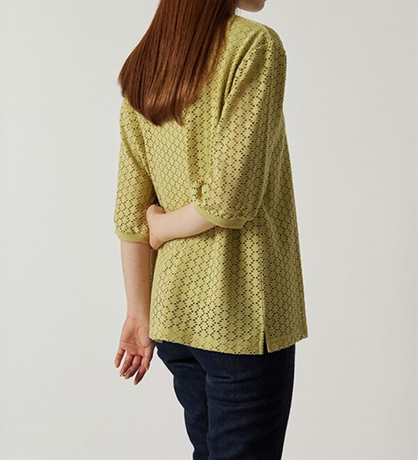 BELLUNA（ベルーナ）の「ストレッチレース使い美人顔プルオーバー（カットソー）」｜詳細画像