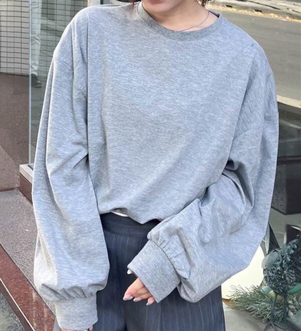 RANAN（ラナン）の「多機能ベーシックオーバーサイズ長袖Tシャツ（Tシャツ）」｜詳細画像